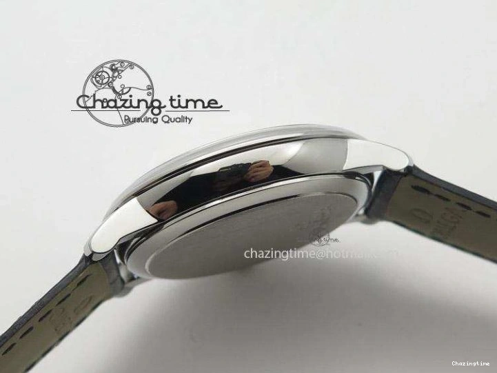 0719 De Ville MK 1:1 Best Edition SS Black Dial On Black Leather Strap A Unisex 8261